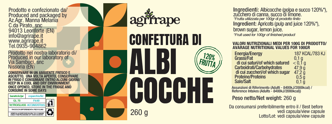 CONFETTURA DI ALBICOCCHE