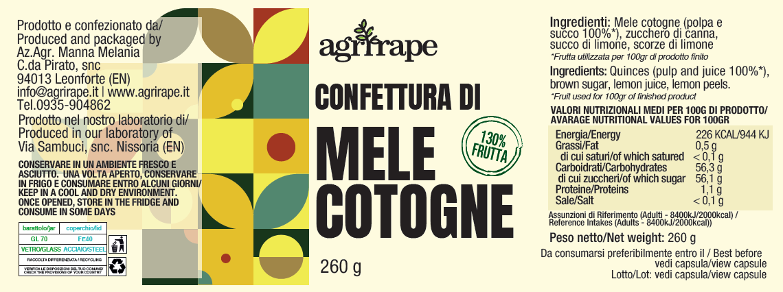 CONFETTURA DI MELE COTOGNE