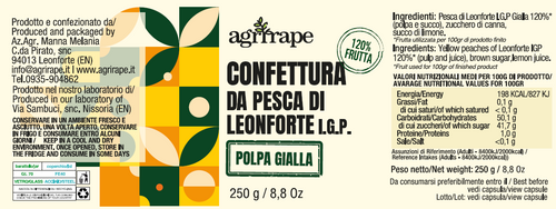 CONFETTURA DA PESCA DI LEONFORTE I.G.P. POLPA GIALLA