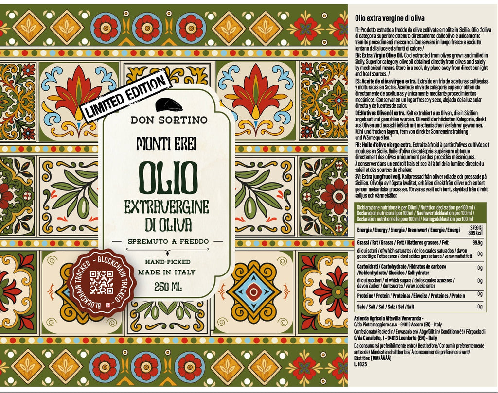Don Sortino - Extravergin Olive Oil - Monti erei 500ml